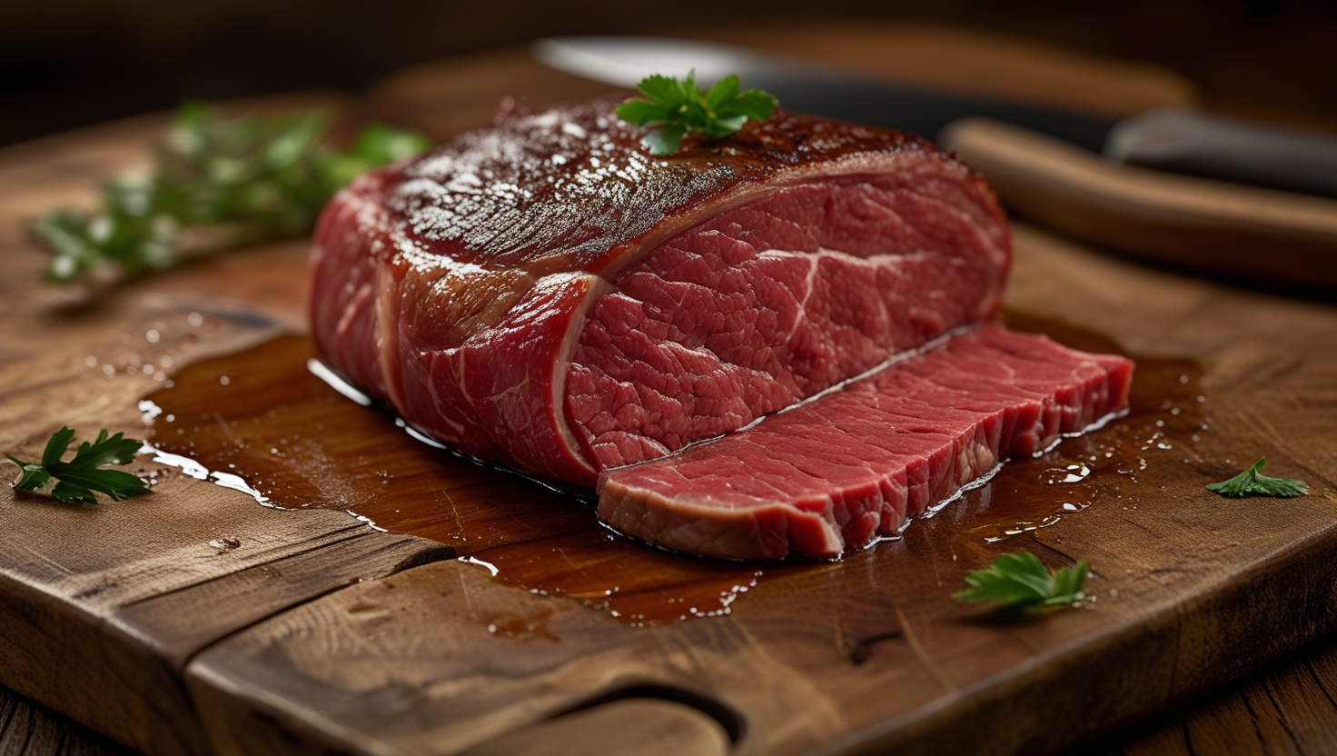 Picanha bovina fresca cortada — Casa de Carnes Central